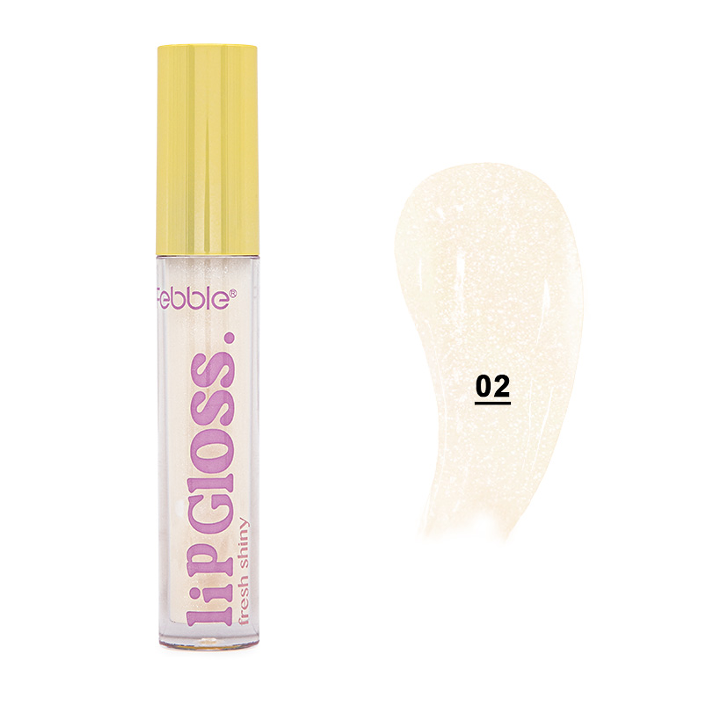 Brillo Labial Voluminizador Fresh Shiny Febble® - MB011552 v2 Clear Shimmer