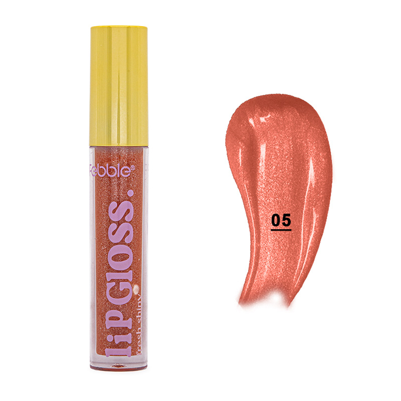 Brillo Labial Voluminizador Fresh Shiny Febble® - MB011552 v5 Shimmer Nude