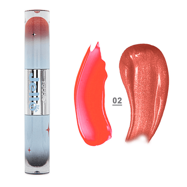 Dúo de Delineador Peel-Off y Brillo Labial Jello Dew by Febble® 5