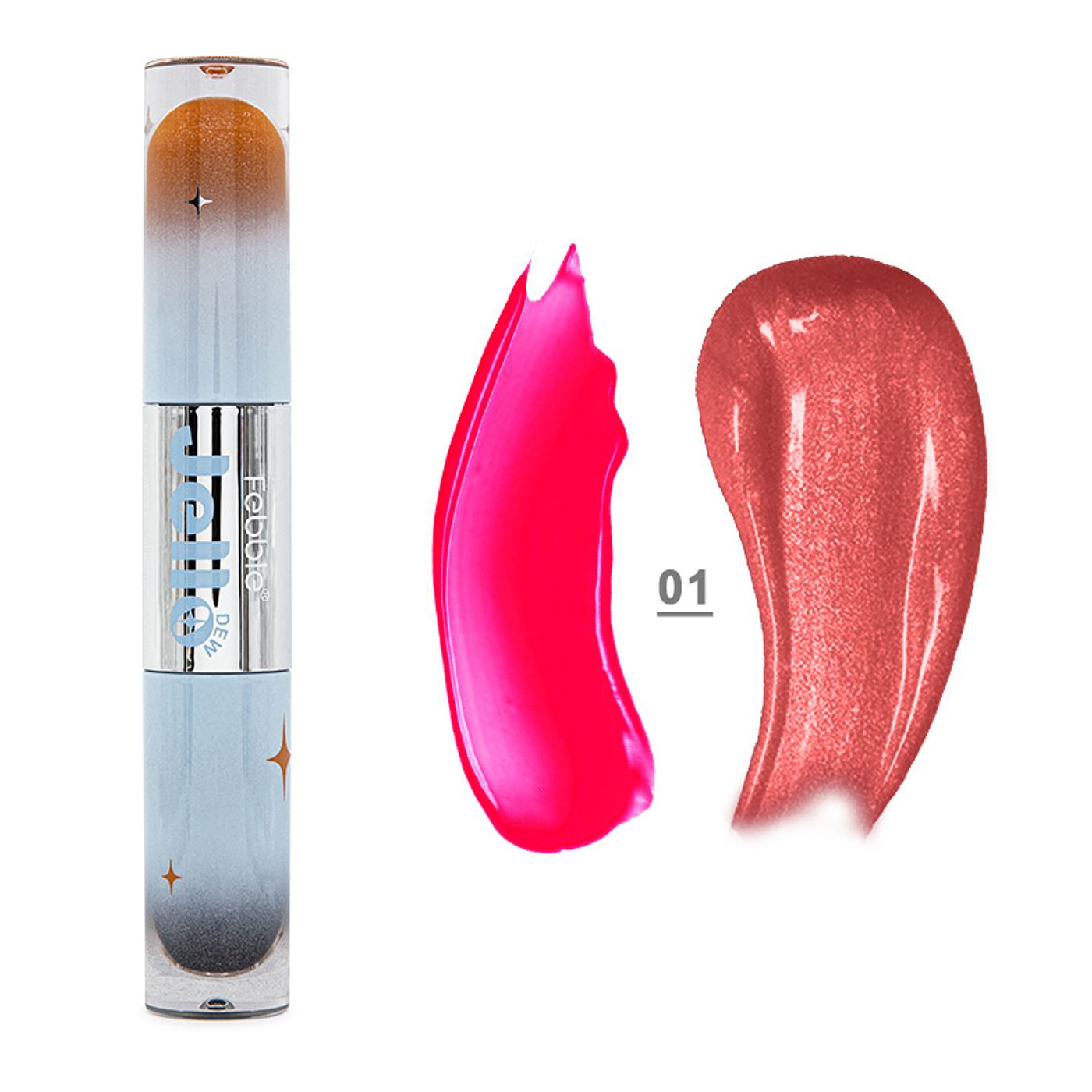 Dúo de Delineador Peel-Off y Brillo Labial Jello Dew by Febble® - MB011555 v1