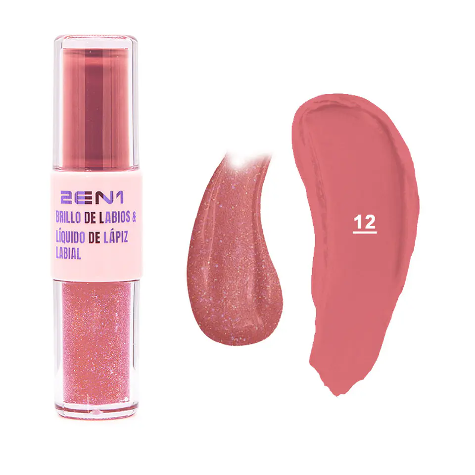 Brillo Labial + Labial Líquido Duo Color 8