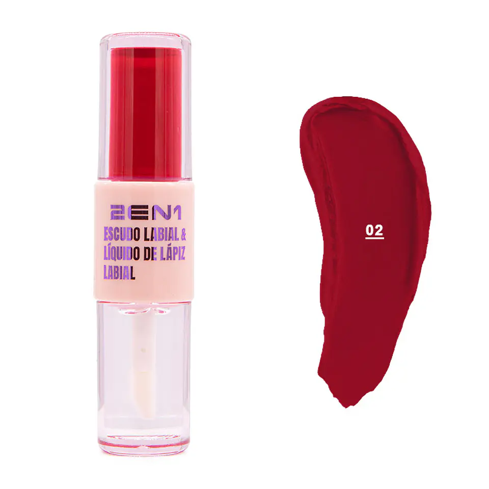 Labial Líquido + Aceite de Labios Duo Color 4