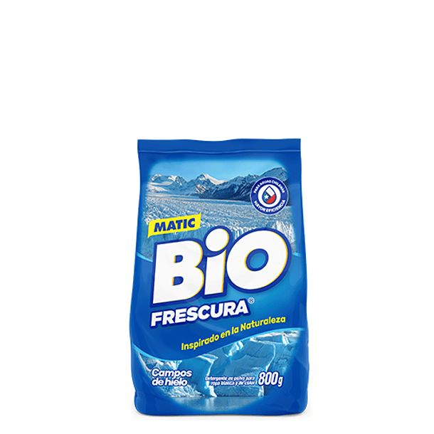 DETERGENTE EN POLVO BIO FRESCURA CAMPOS DE HIELO 800 GRS
