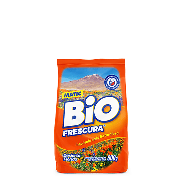 DETERGENTE EN POLVO BIO FRESCURA DESIERTO FLORIDO 800 GRS