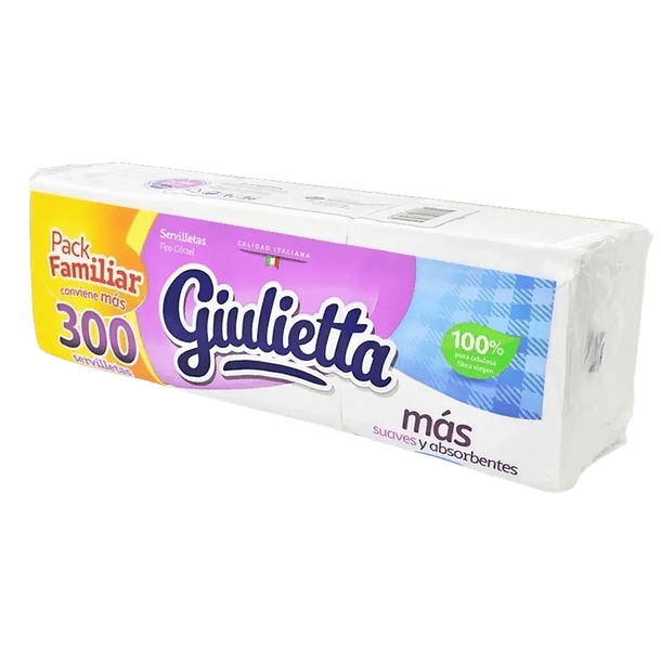 SERVILLETA TIPO CORTEL GUILIETTA 300 UNIDADES 