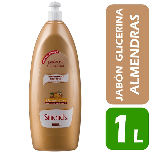 JABON LIQUIDO DE GLICERINA SIMONDS CHOCOLATE 1000 ML 