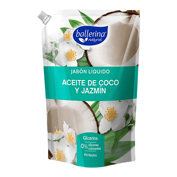 DOYPACK JABON LIQUIDO BALLERINA COCO JAZMIN 750 ML