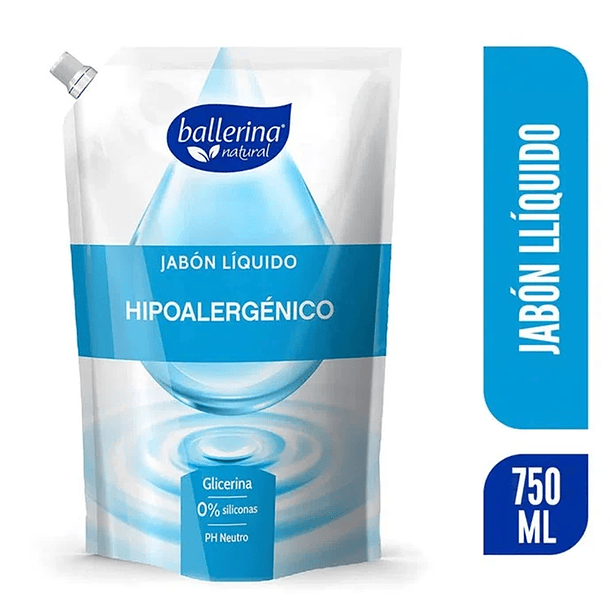 DOYPACK JABON LIQUIDO BALLERINA HIPOALERGENICO 750 ML
