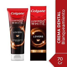 CREMA DENTAL COLGATE LUMINOUS WHITE CAFÉ LOVERS 70 GR