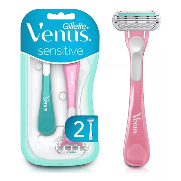 MAQUINA DE AFEITAR GILLETTE VENUS SENSITIVE PACK 2 