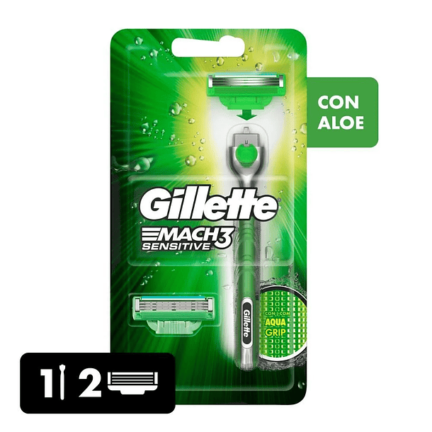 MAQUINA DE AFEITAR GILLETTE MACH3 SENSITIVE + RESPUESTO