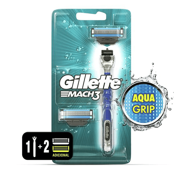 MÁQUINA DE AFEITAR GILLETTE MACH3 + REPUESTO 
