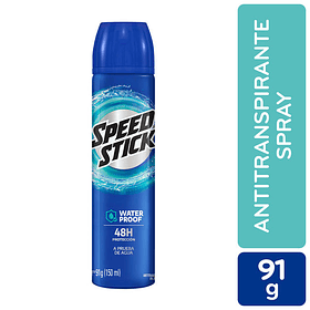 ANTITRANSPIRANTE AEROSOL SPEED STICK MEN WATER PROOF 150 ML 