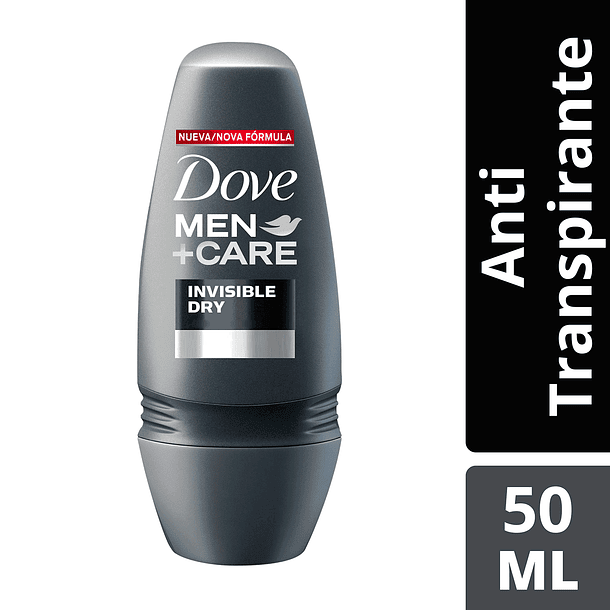 ANTITRASPIRANTE ROLL-ON DOVE MEN +CARE INVISIBLE DRY 50 ML 
