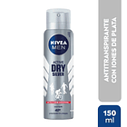 ANTITRANSPIRANTE AEROSOL NIVEA MEN ACTIVE DRY SILVER 150 ML  1