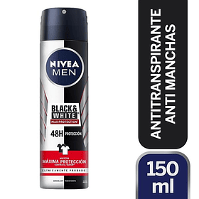 ANTITRANSPIRANTE AEROSOL NIVEA MEN BLACK & WHITE MAX PROTECCIÓN 150 ML 