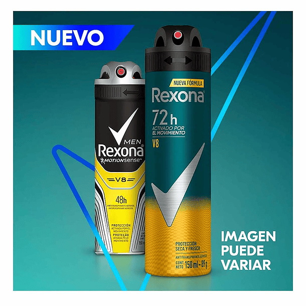 ANTITRANSPIRANTE AEROSOL REXONA V8 150 ML 2