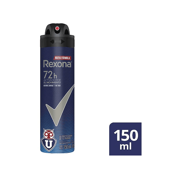 ANTITRANSPIRANTE AEROSOL REXONA EDICIÓN LIMITADA U DE CHILE 150 ML