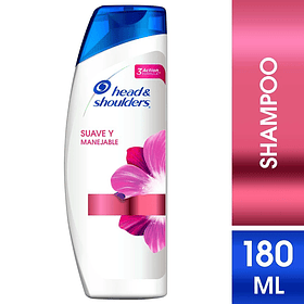 SHAMPOO HEAD & SHOULDERS SUAVE Y MANEJABLE 180 ML
