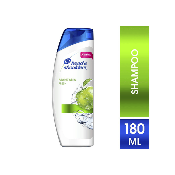 SHAMPOO HEAD & SHOULDERS MANZANA FRESH 180 ML