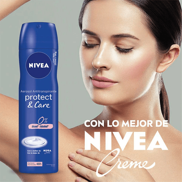 ANTITRANSPIRANTE AEROSOL NIVEA WOMEN PROTECT & CARE 150 ML 2