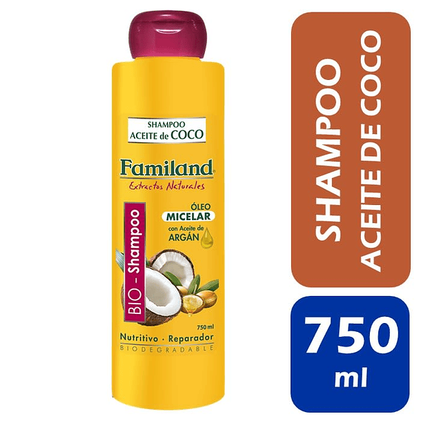 SHAMPOO FAMILAND COCO - ARGAN 750 ML  2