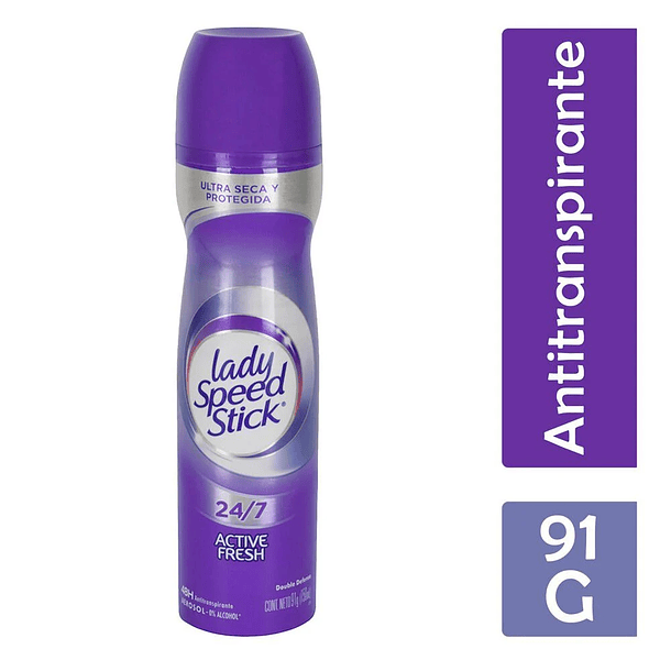 ANTITRANSPIRANTE AEROSOL LADY SPEED STICK 24/7 ACTIVE FRESH 150 ML