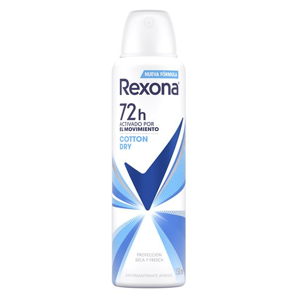 ANTITRANSPIRANTE AEROSOL REXONA COTTON DRY 150 ML  2