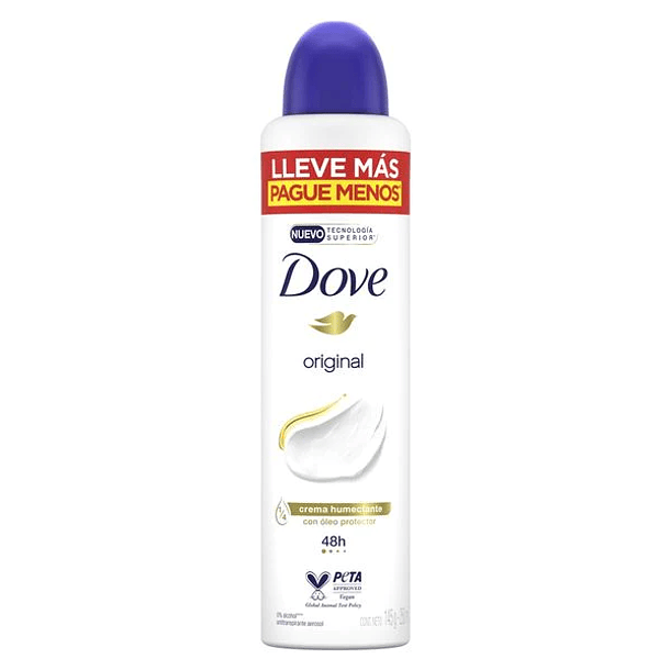CAJA X 12 ANTITRANSPIRANTE AEROSOL DOVE ORIGINAL 250 ML 2