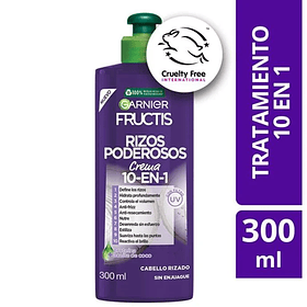 CREMA DE PEINAR GARNIER FRUCTIS RIZOS PODEROSOS 10 EN 1 300 ML
