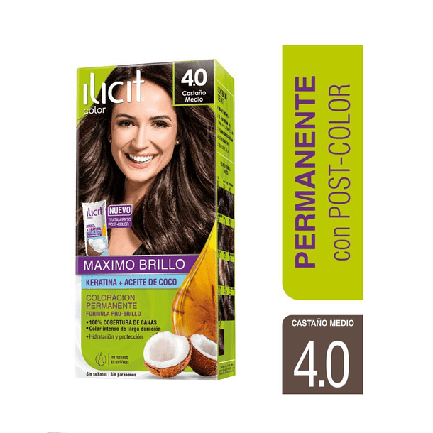 TINTURA ILICIT CASTAÑO MEDIO 4.0 