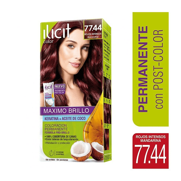 TINTURA ILICIT ROJO INTENSO MANDARINA 77.44