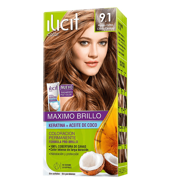 TINTURA ILICIT RUBIO EXTRA CLARO CENIZA 9.1