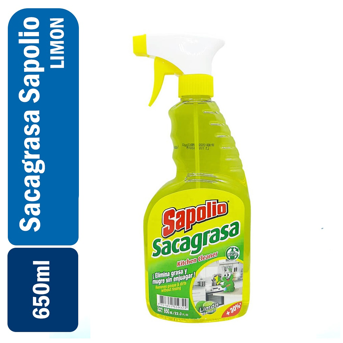 Limpia Vidrios SAPOLIO Lavanda Gatillo 650ml