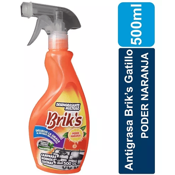 BRIK´S DESENGRASANTE MULTIUSO NARANJA GATILLO 500 ML