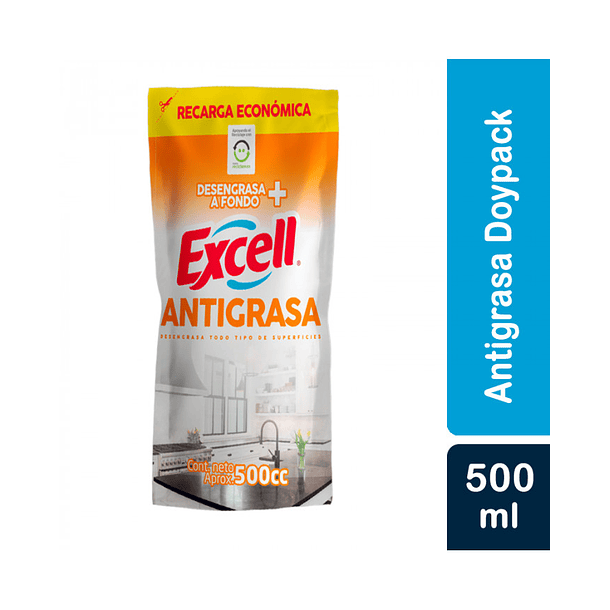 DESENGRASANTE RECARGA ECONÓMICA EXCELL 500ML 
