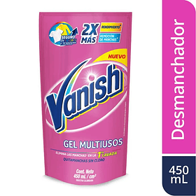 QUITAMANCHAS LÍQUIDO VANISH ROPA COLOR 450 ML
