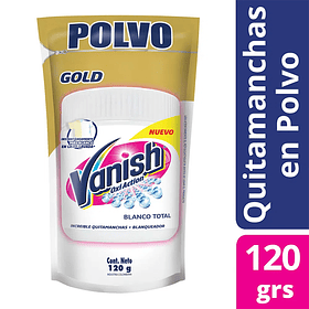 QUITAMANCHAS POLVO VANISH ROPA BLANCA 120 GRS 