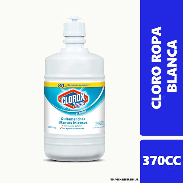 CLOROX QUITAMANCHAS ROPA BLANCA 370 GRS