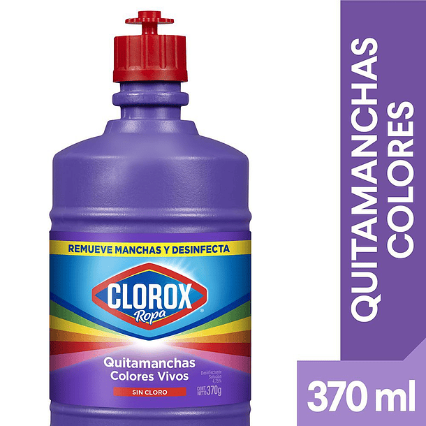 CLOROX QUITAMANCHAS ROPA COLOR 370 ML 