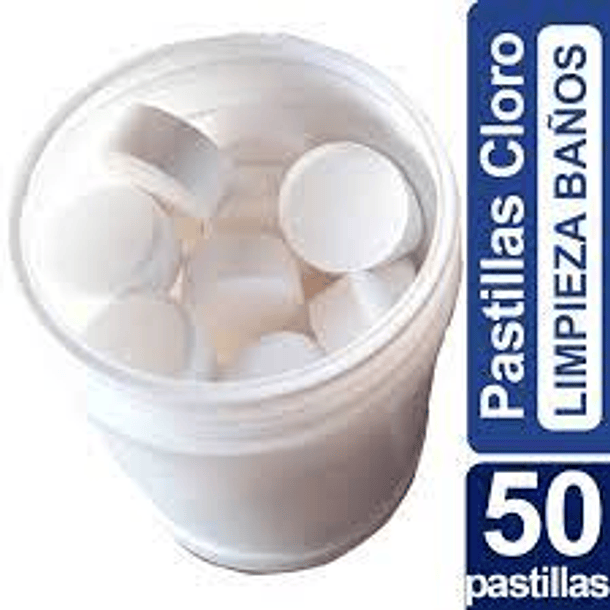 PASTILLAS DE CLORO ESTANQUE 50 UNID 