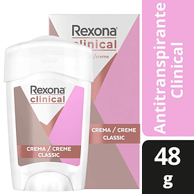 ANTITRANSPIRANTE CREMA REXONA CLINICAL WOMEN CLASSIC 48G
