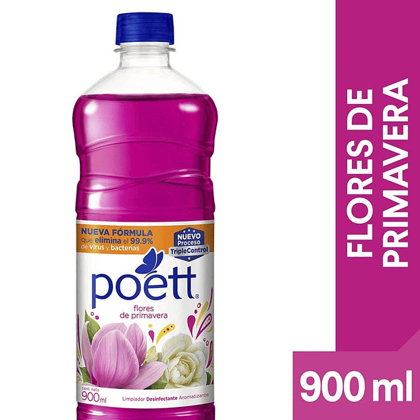 LIMPIA PISO POET FLORES DE PRIMAVERA 900 ML