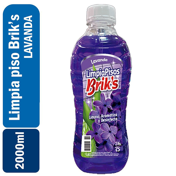 BRIK´S LIMPIA PISO LAVANDA 2 LT 