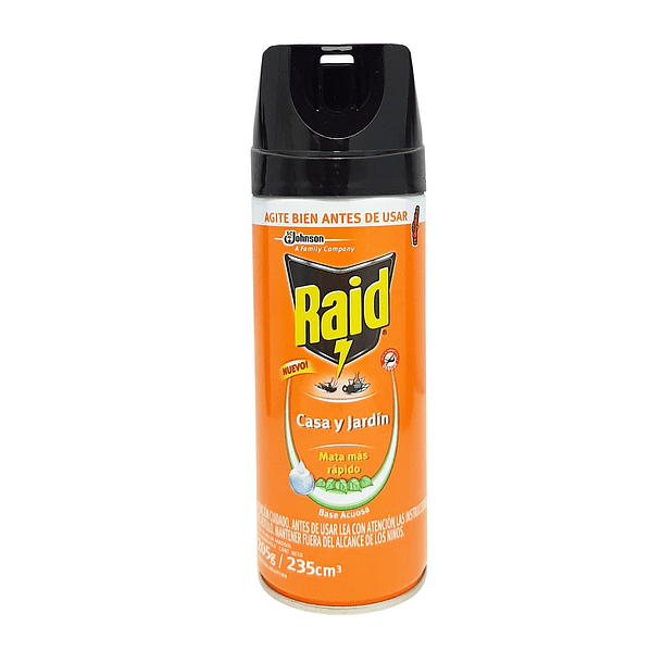 INSECTICIDA RAID AEROSOL CASA Y JARDIN 235 CC