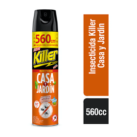 INSECTICIDA KILLER AEROSOL CASA Y JARDIN 560 CC