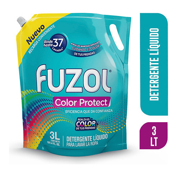 DETERGENTE LIQUIDO FUZOL COLOR PROTECT 3 LT 1