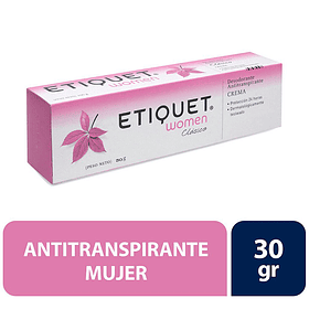 ANTITRANSPIRANTE EN CREMA ETIQUET WOMEN 30 GR