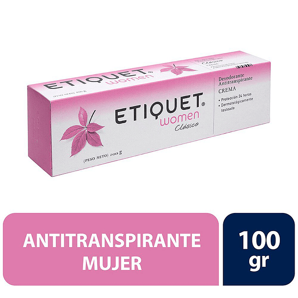 ANTITRANSPIRANTE EN CREMA ETIQUET WOMEN 100 GR
