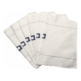 TRAPERO BLANCO ALGODON PACK 10 UNIDADES 